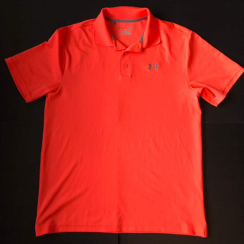 Under Armour Bright Orange Polo Shirt